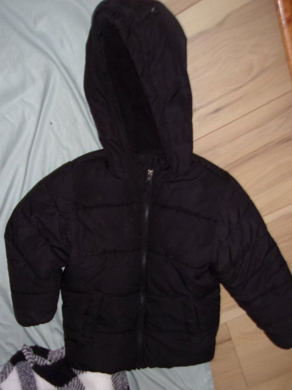 swiss tech kids boys girls size  4 5 black puffer  coat jacket